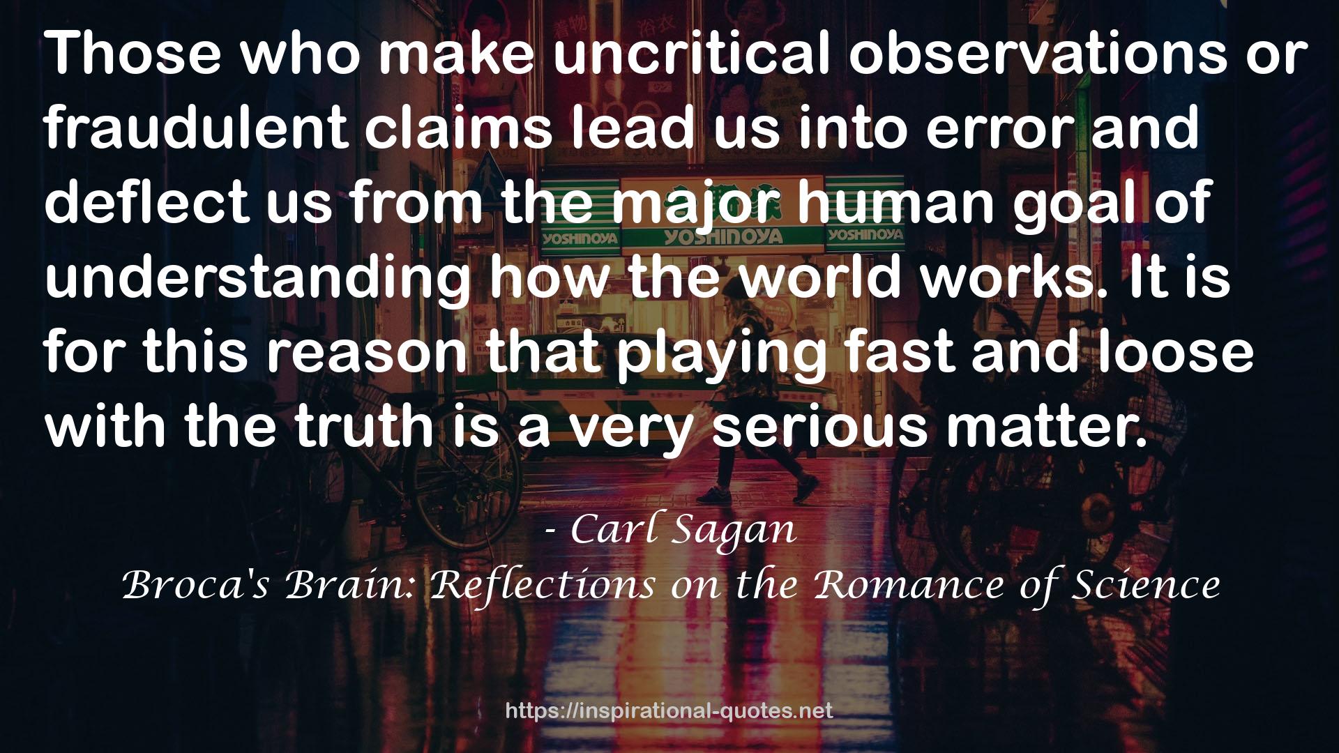 uncritical observations  QUOTES