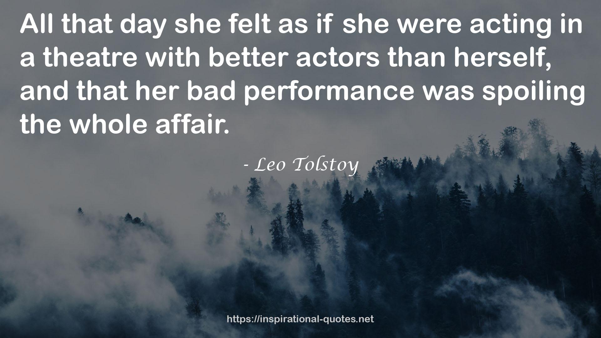 her bad performance  QUOTES