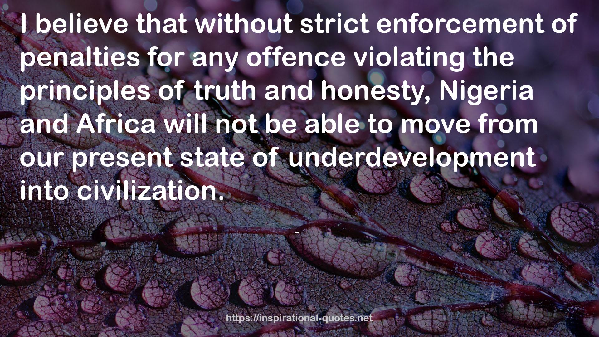 strict enforcement  QUOTES