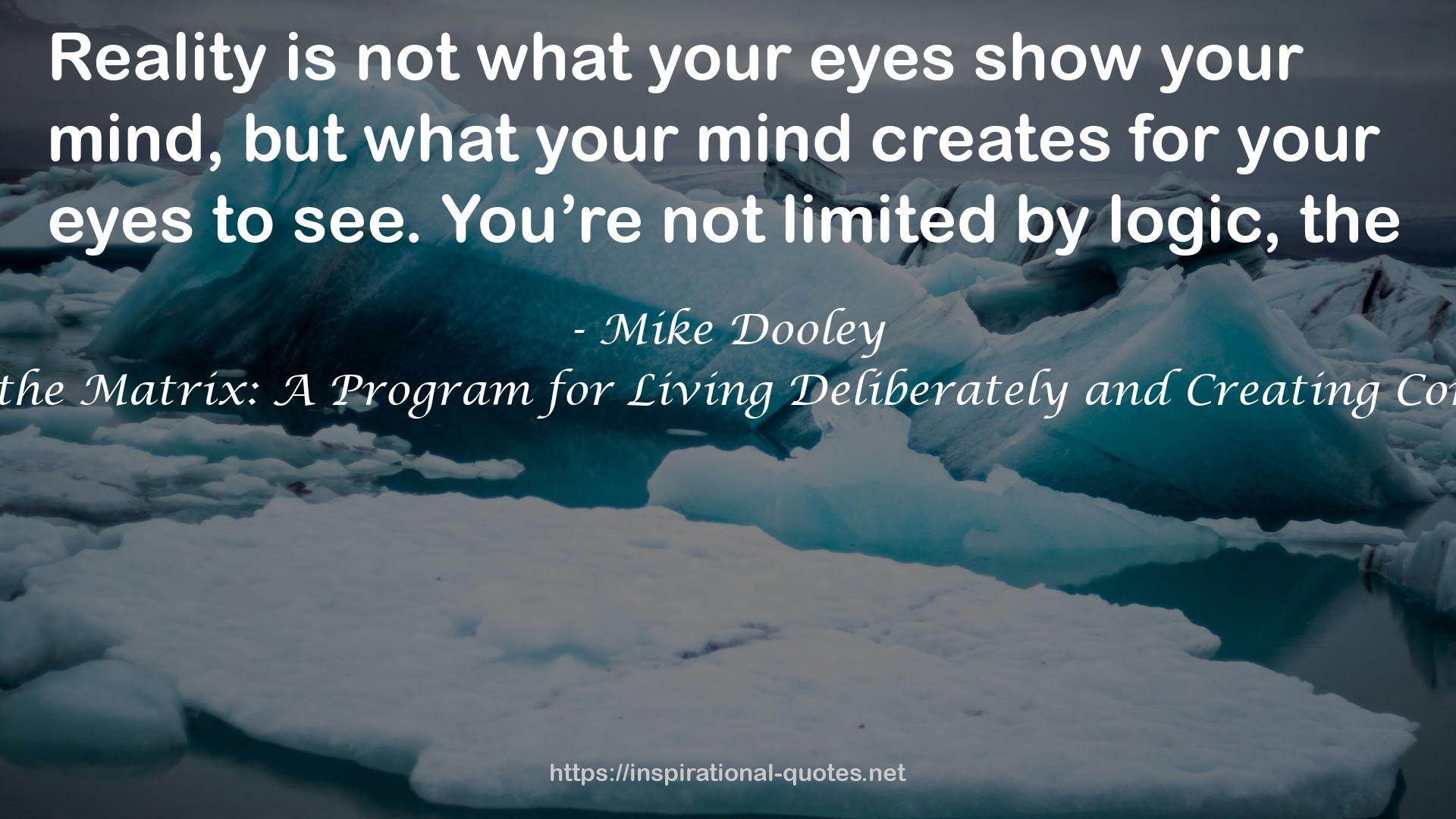 Playing the Matrix: A Program for Living Deliberately and Creating Consciously QUOTES