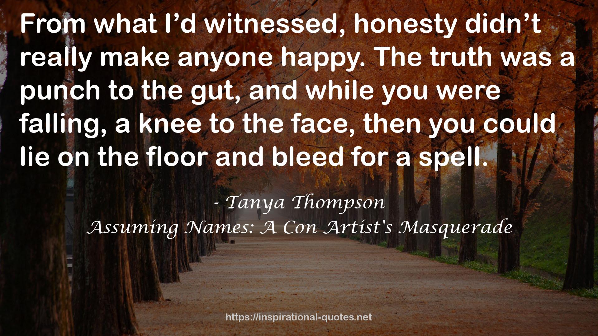 Tanya Thompson QUOTES