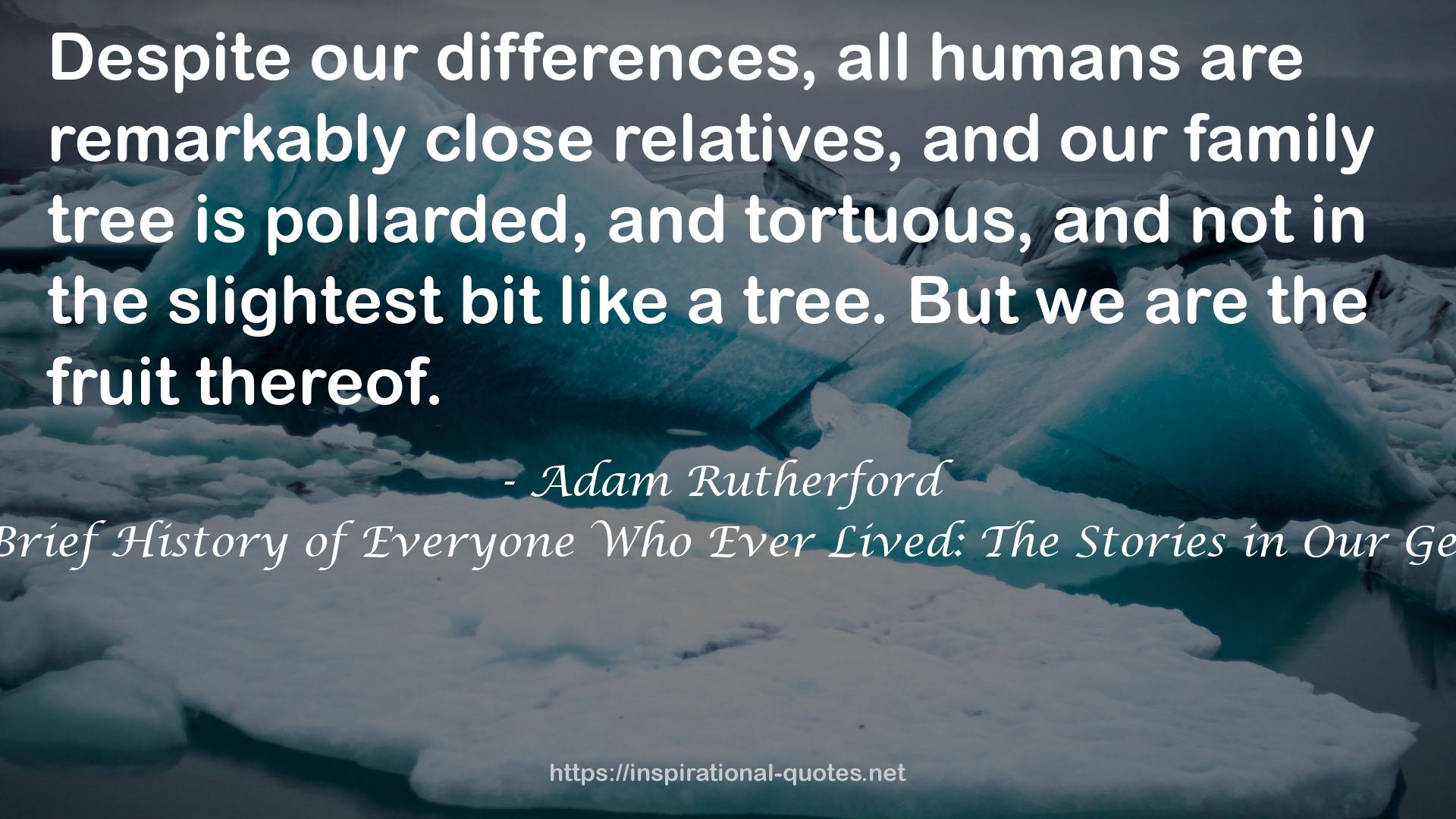 A Brief History of Everyone Who Ever Lived: The Stories in Our Genes QUOTES