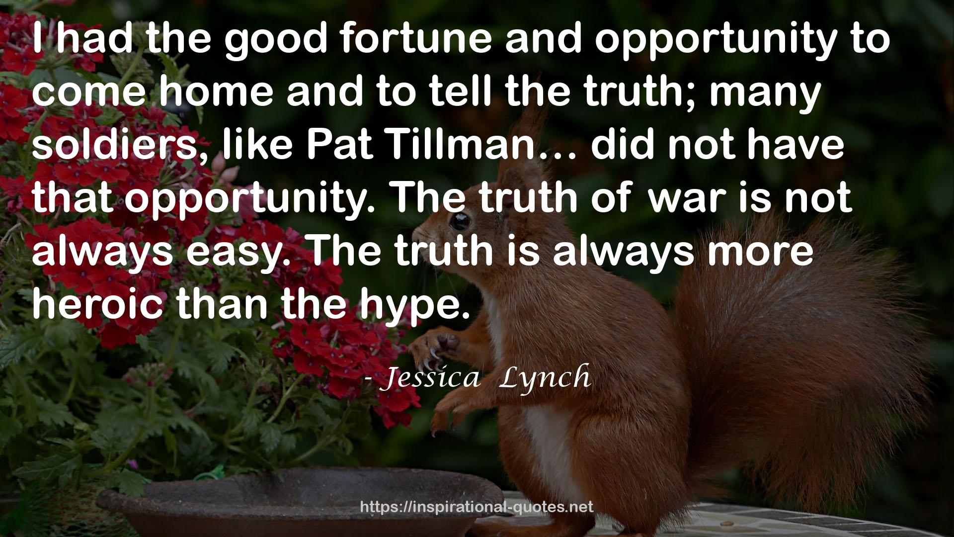 Jessica  Lynch QUOTES