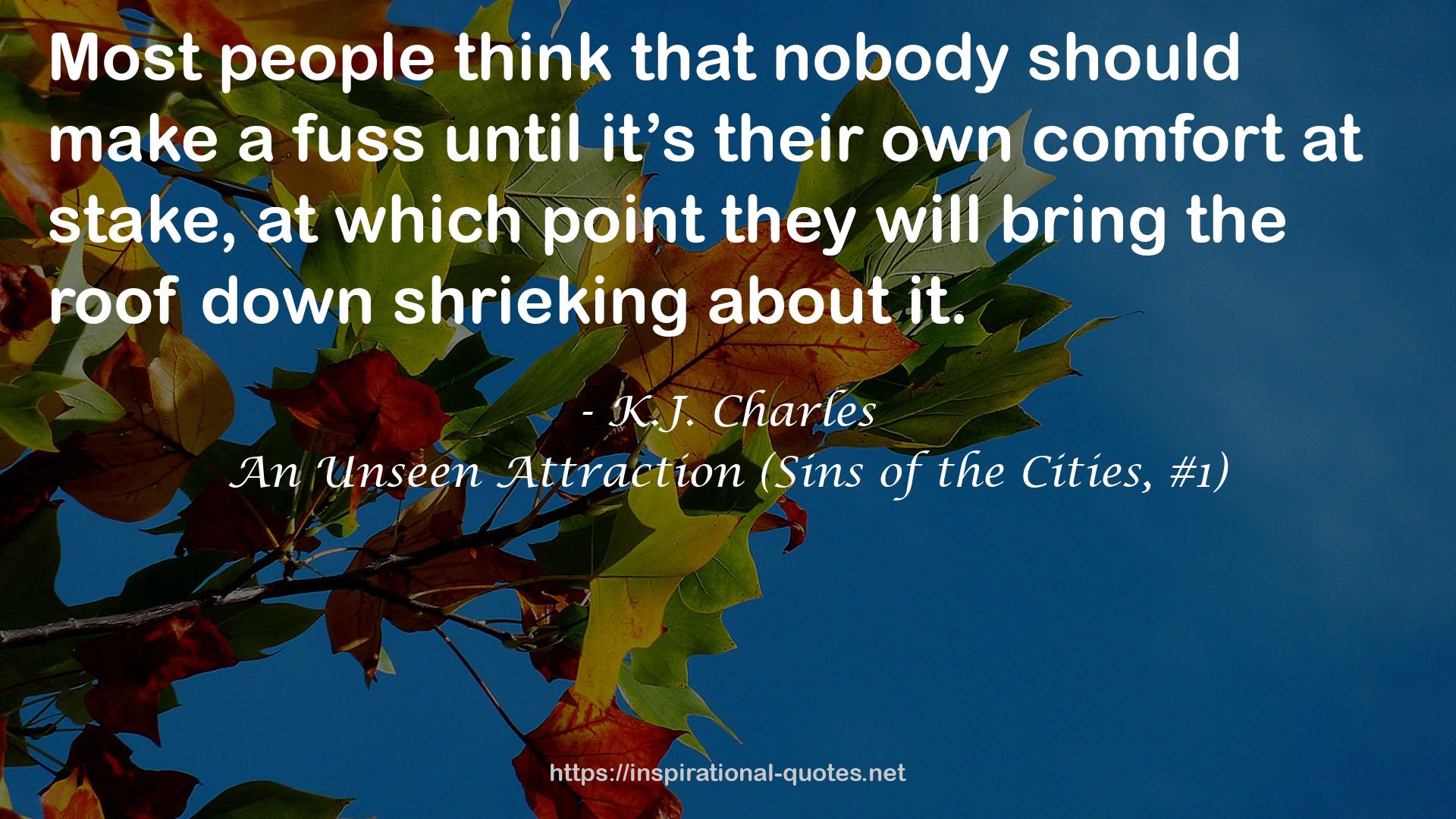 An Unseen Attraction (Sins of the Cities, #1) QUOTES