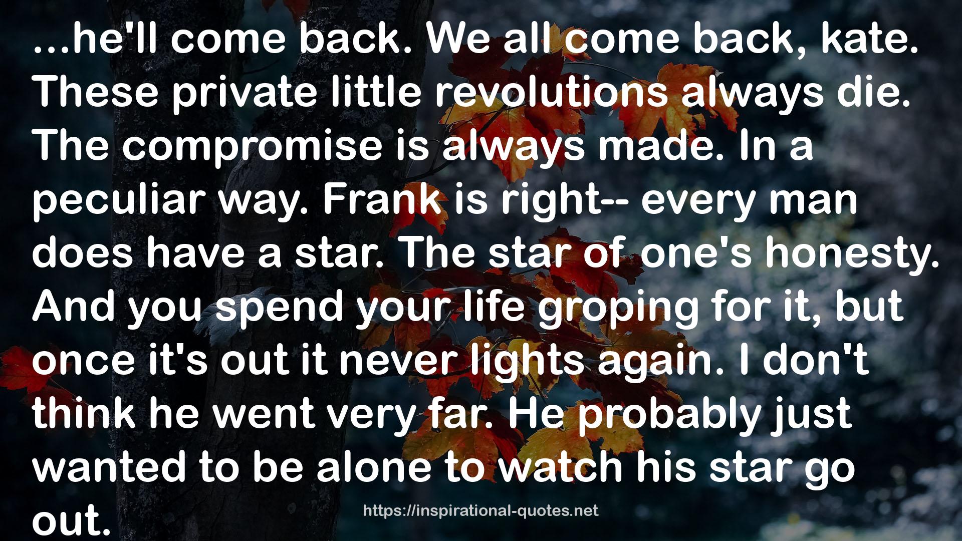 These private little revolutions  QUOTES