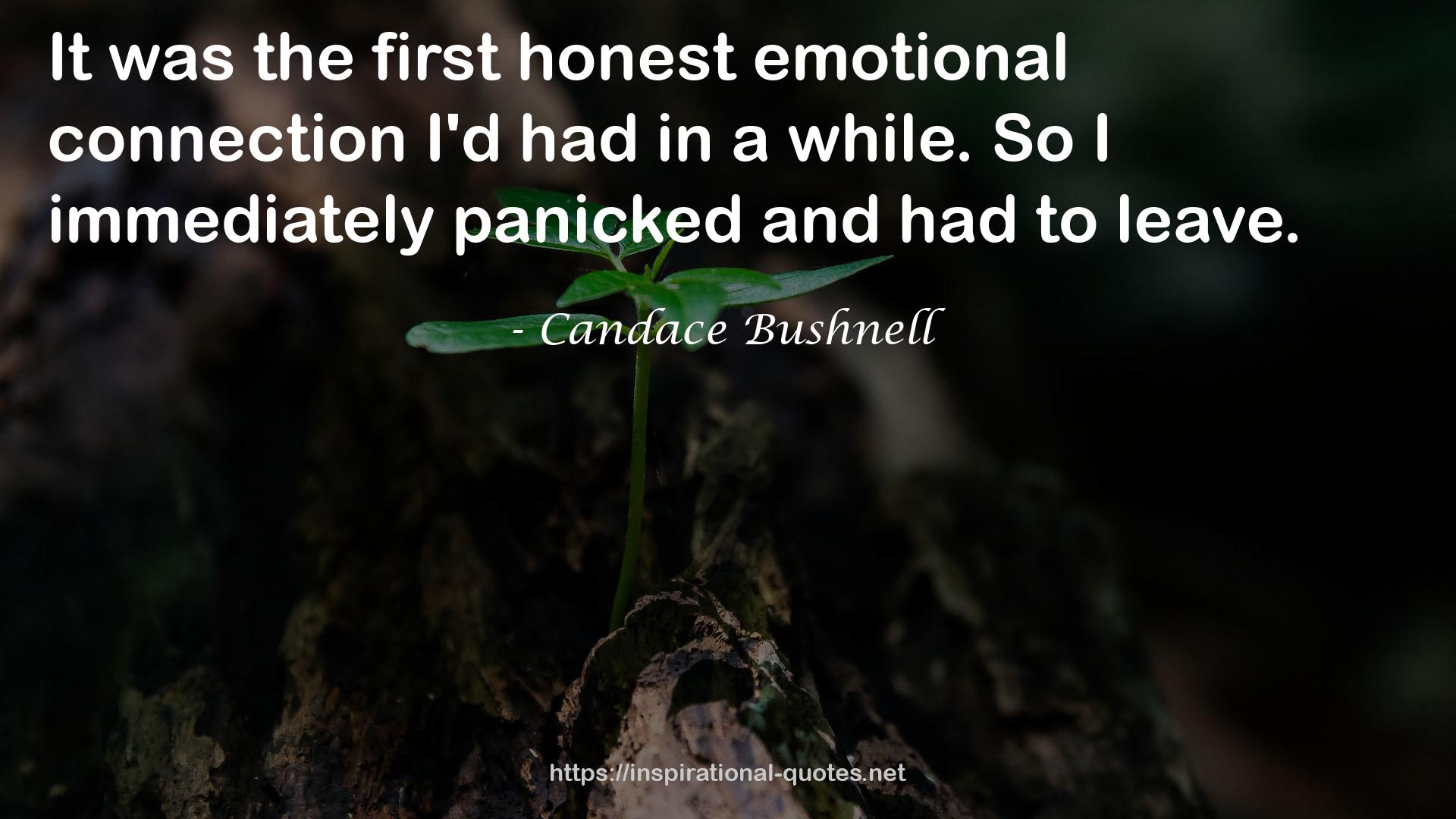 the first honest emotional connection  QUOTES