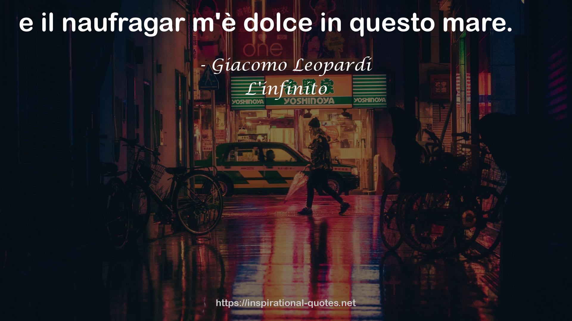 L'infinito QUOTES