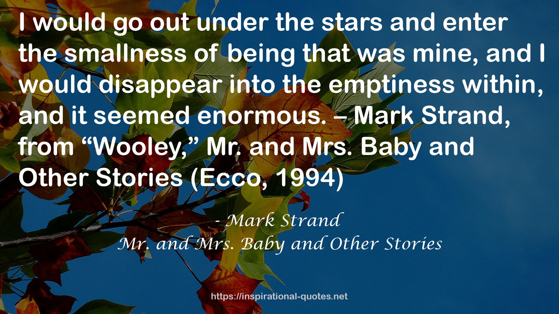 Mr. and Mrs. Baby and Other Stories QUOTES