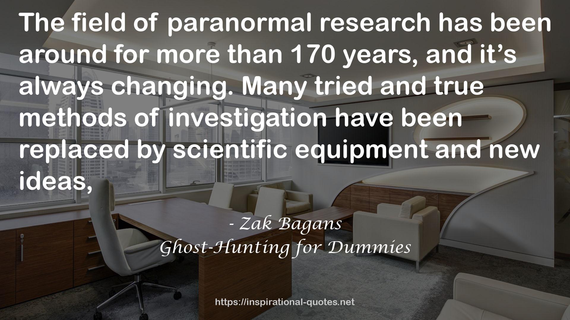 Ghost-Hunting for Dummies QUOTES