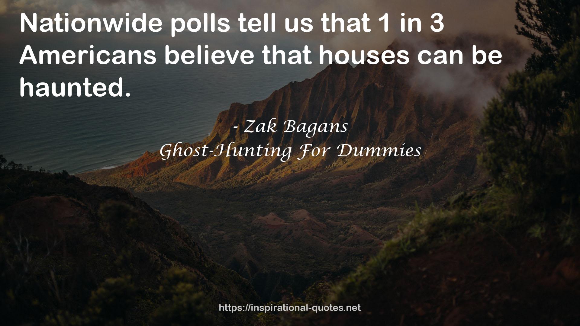 Ghost-Hunting For Dummies QUOTES