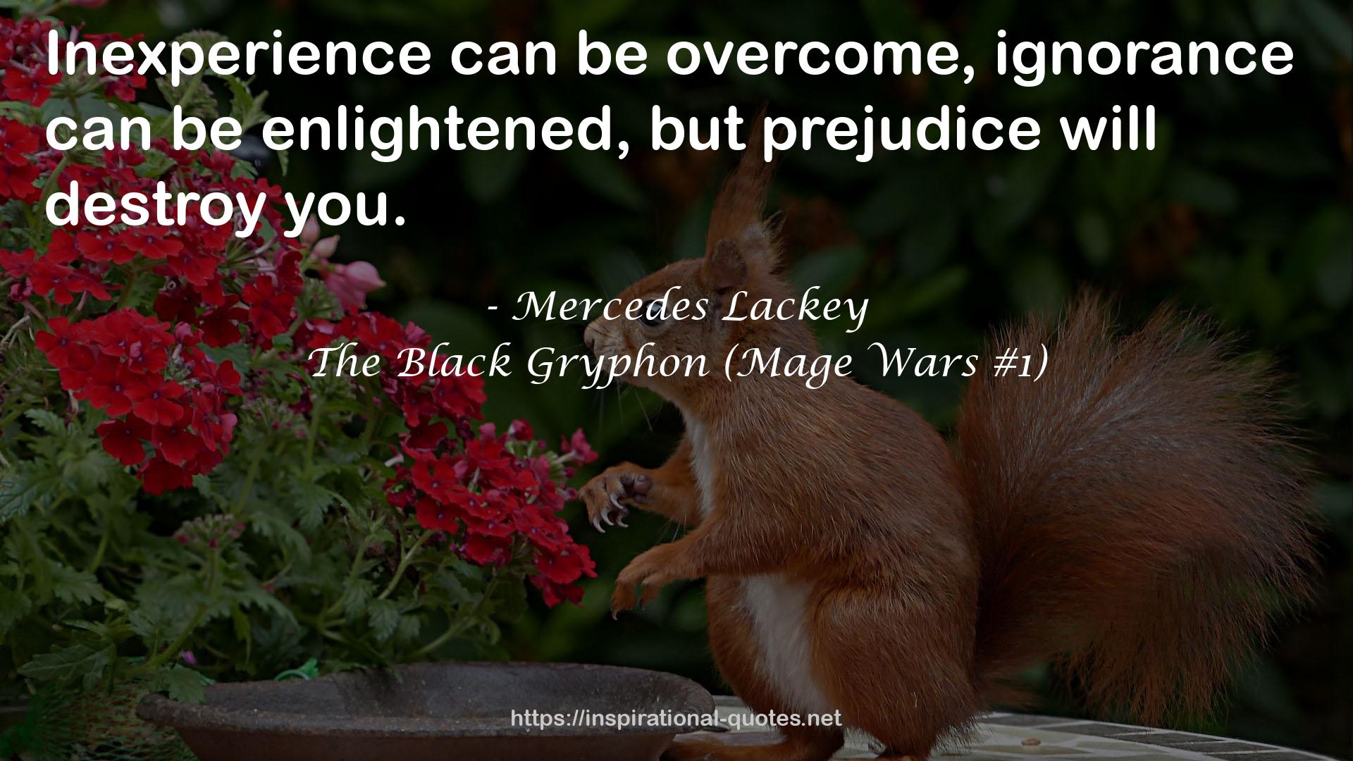 The Black Gryphon (Mage Wars #1) QUOTES