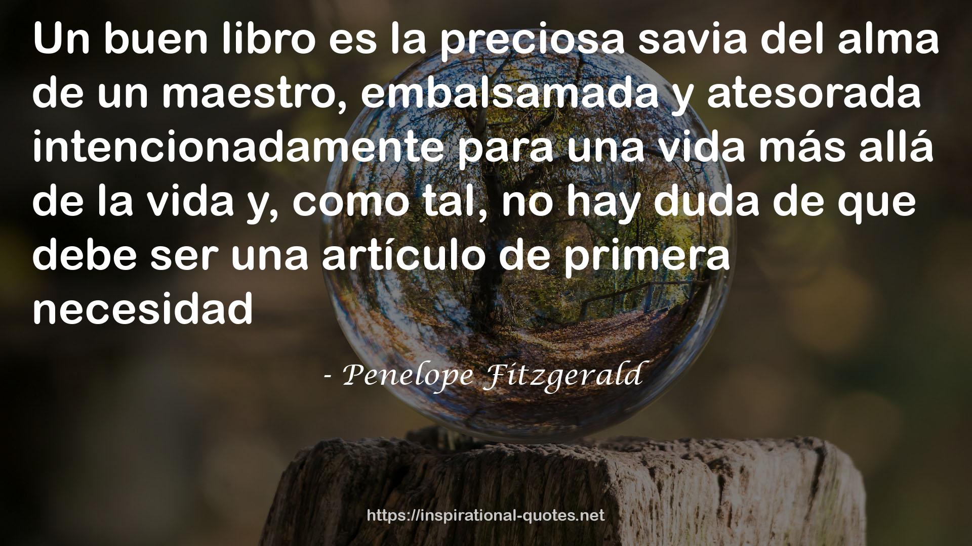 Penelope Fitzgerald QUOTES