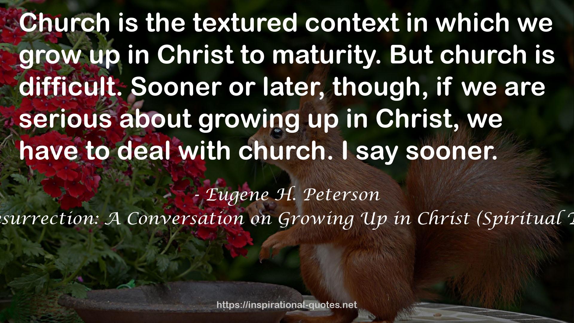 Practice Resurrection: A Conversation on Growing Up in Christ (Spiritual Theology #5) QUOTES