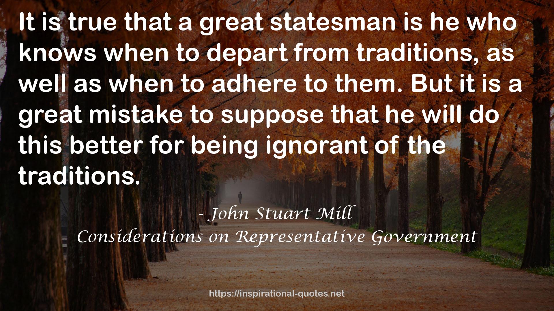 a great statesman  QUOTES