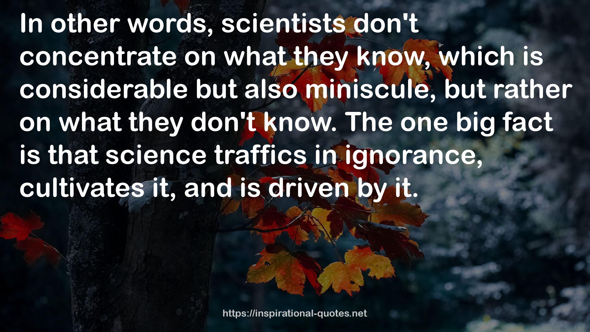 science traffics  QUOTES