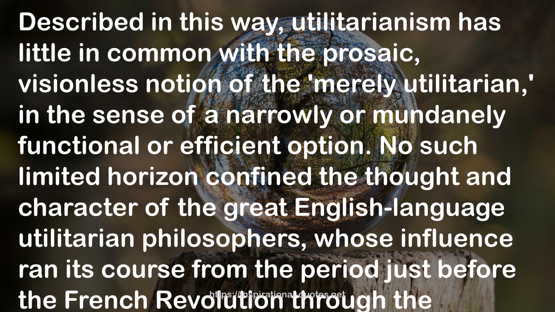 utilitarianism  QUOTES