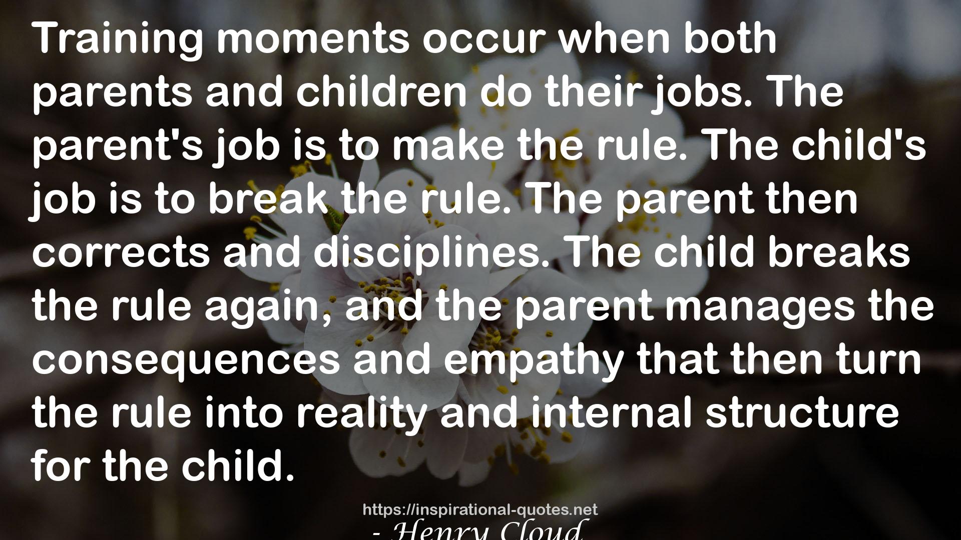 The parent's job  QUOTES