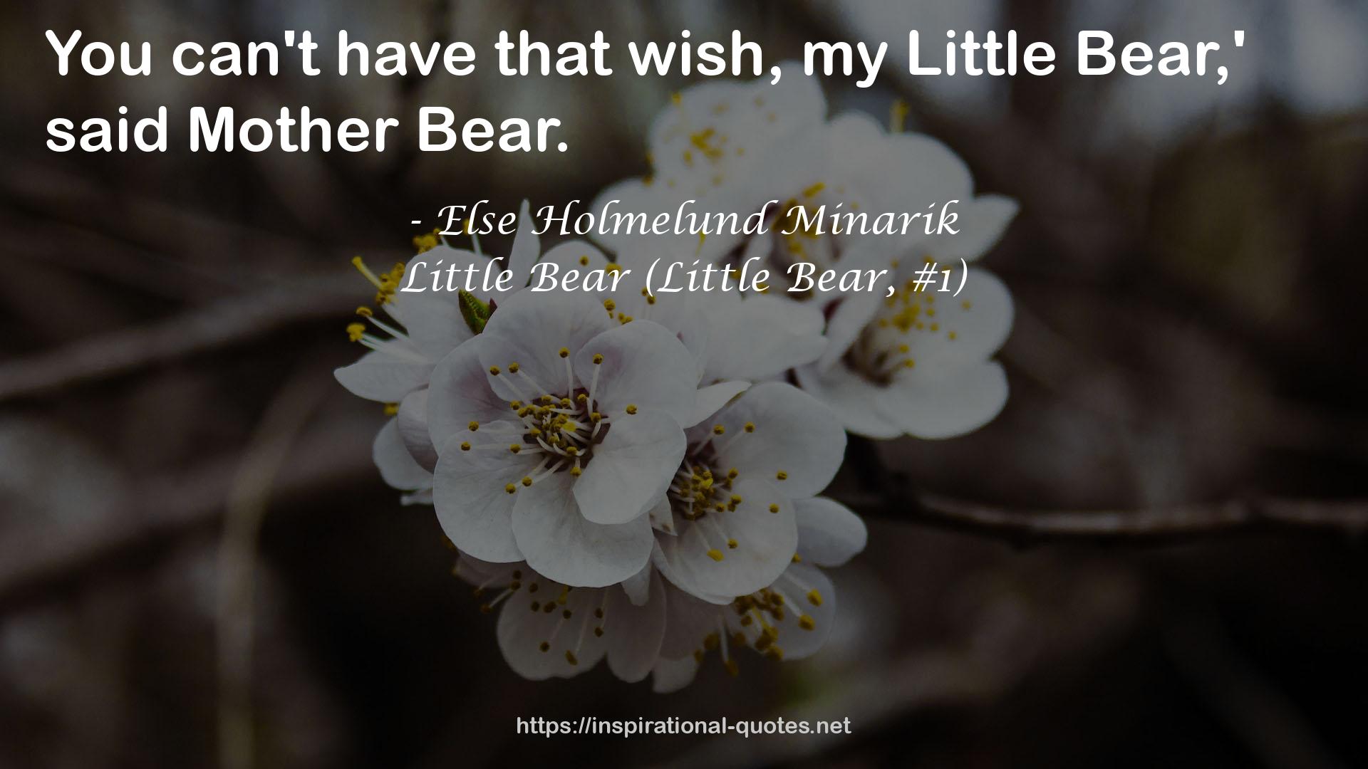 Little Bear (Little Bear, #1) QUOTES