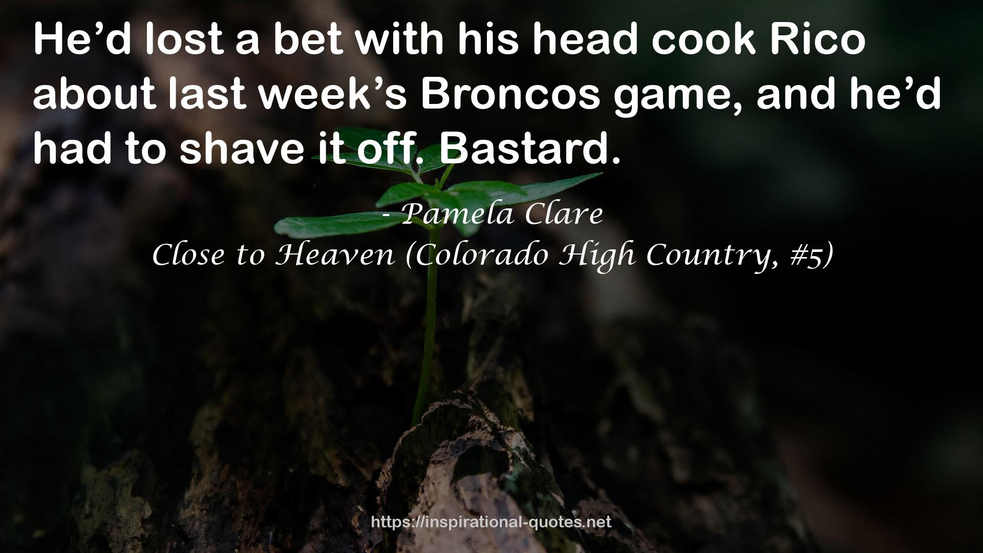 Close to Heaven (Colorado High Country, #5) QUOTES