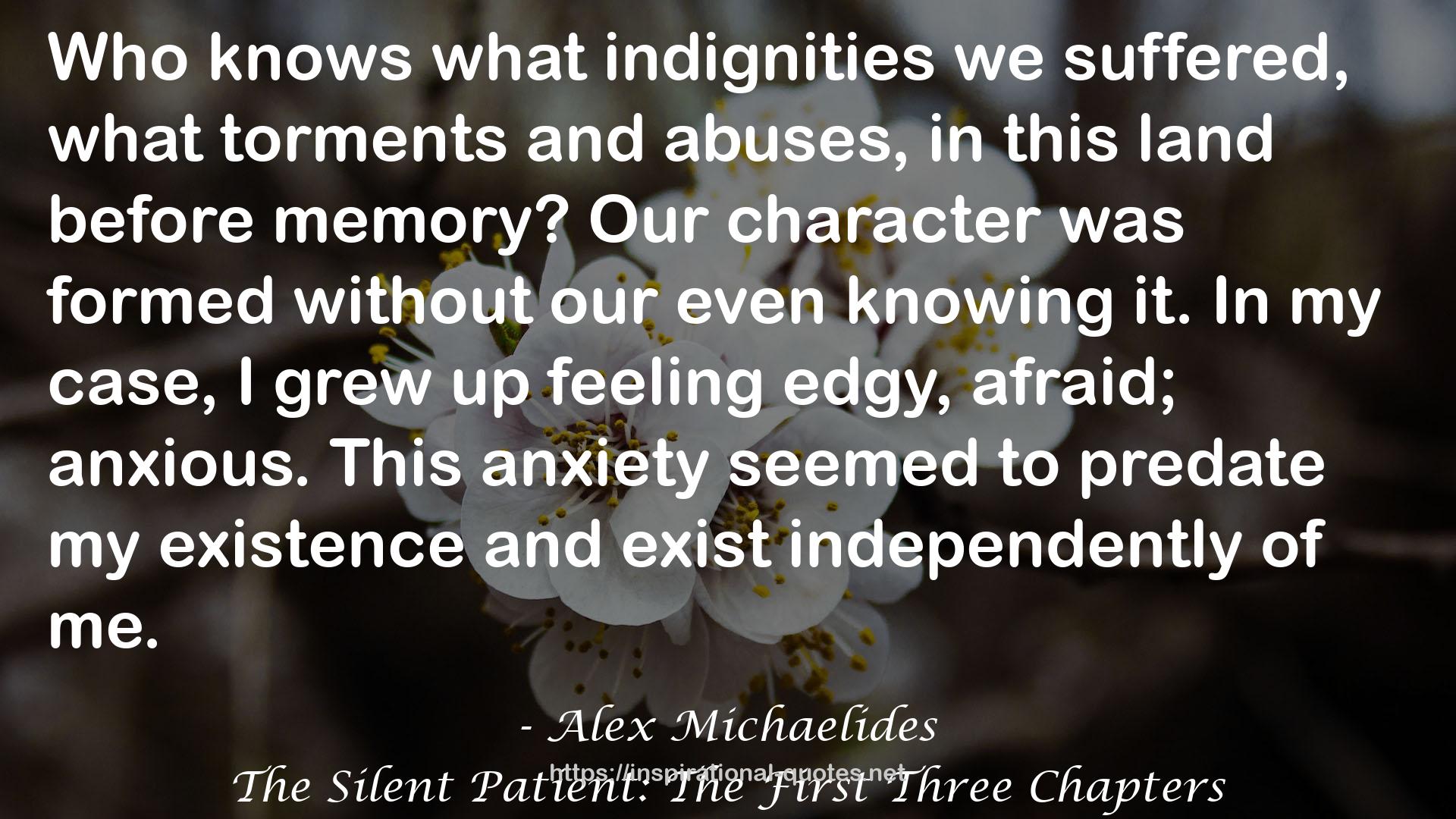 The Silent Patient: The First Three Chapters QUOTES