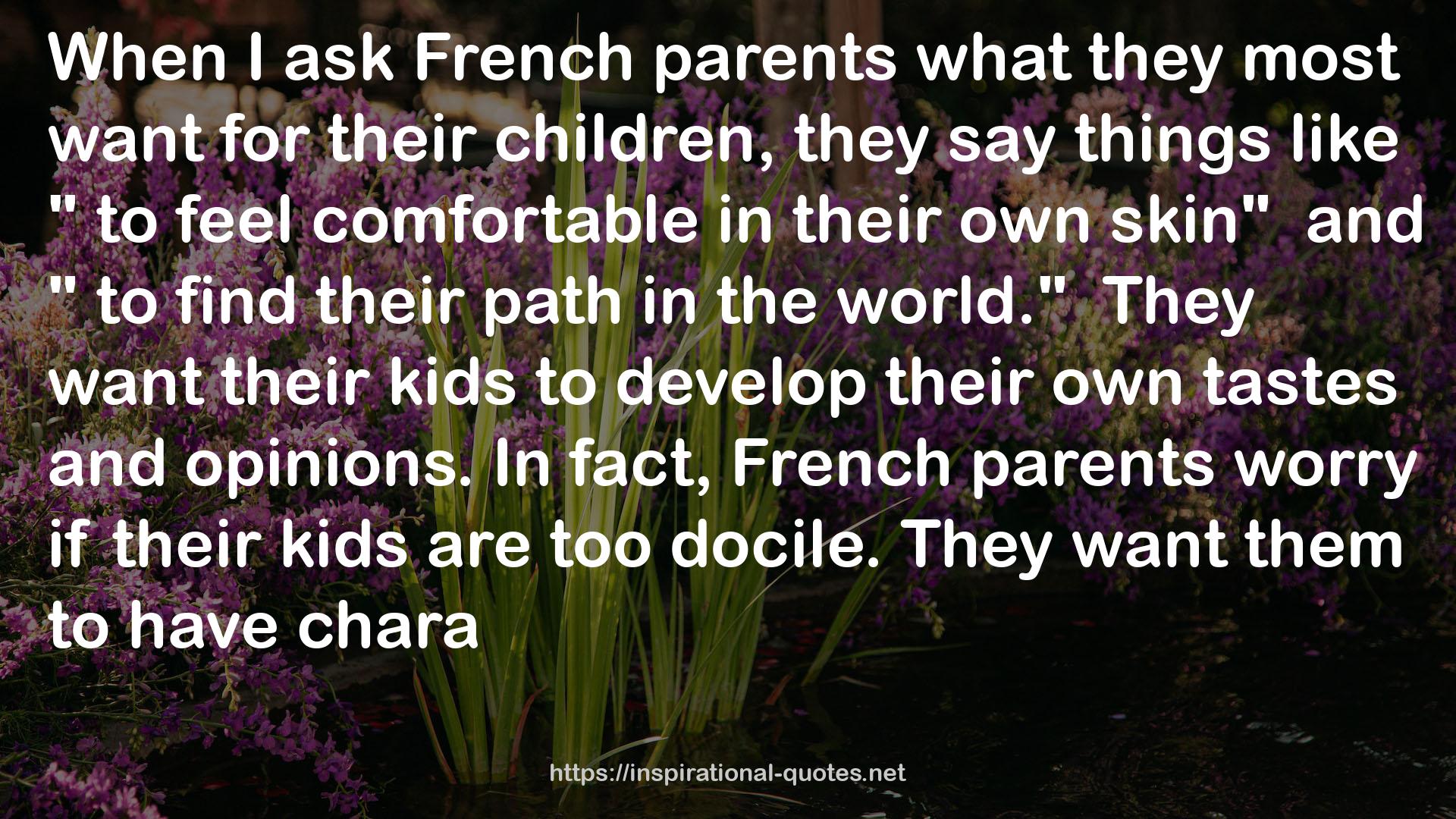 French parents  QUOTES