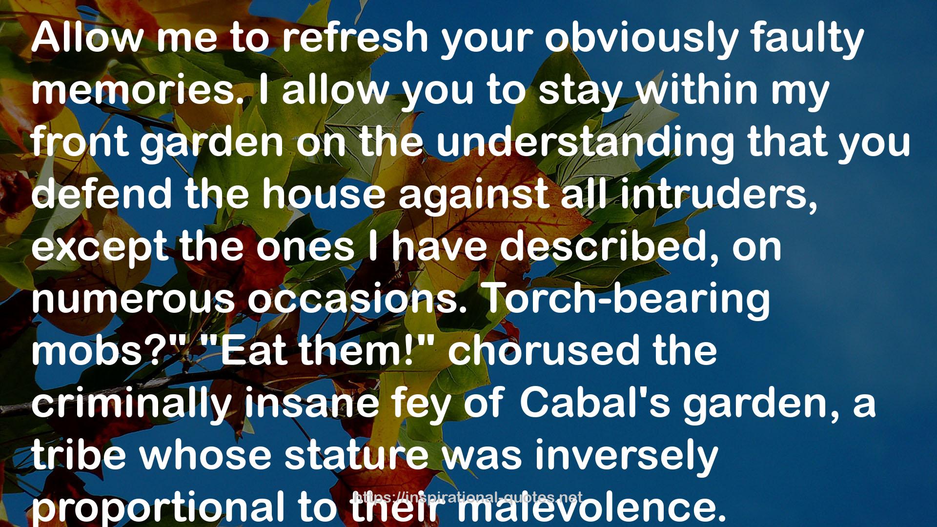 The Brothers Cabal (Johannes Cabal, #4) QUOTES