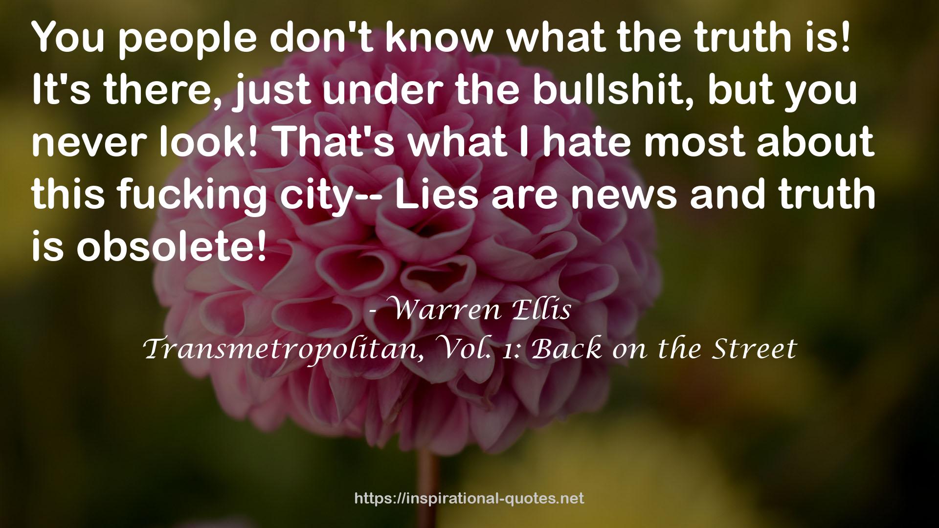 city-- Lies  QUOTES