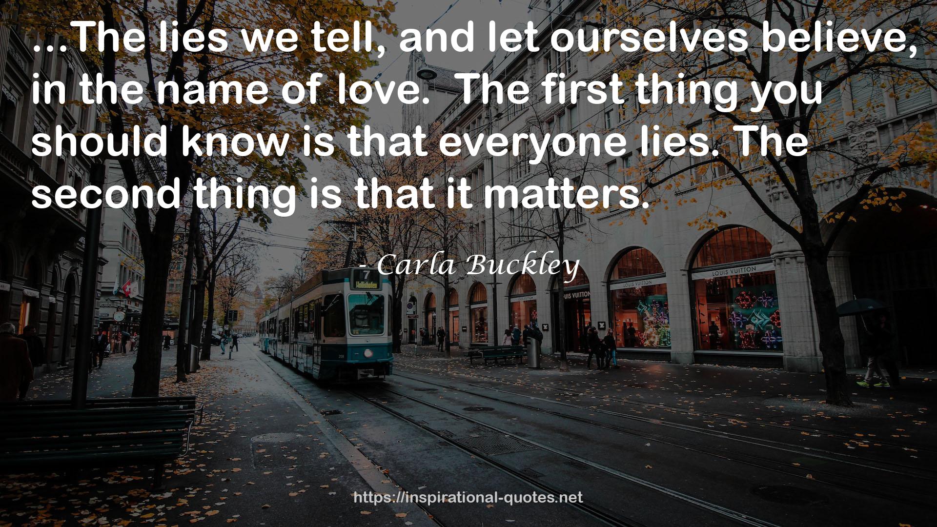 Carla Buckley QUOTES