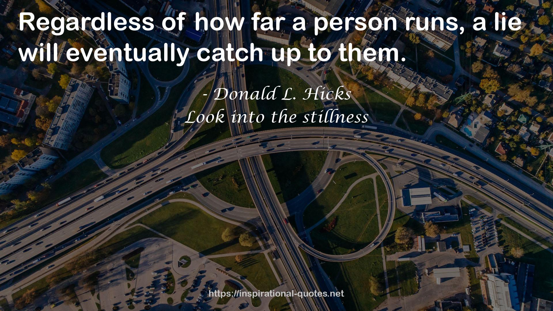 Look into the stillness QUOTES