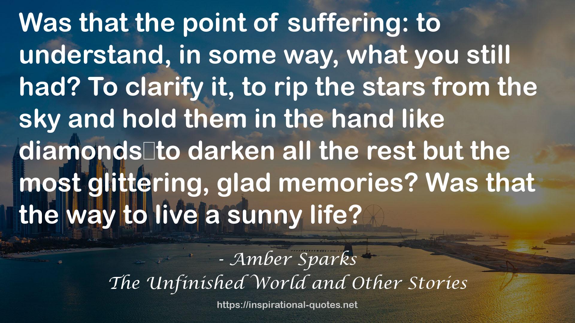 Amber Sparks QUOTES