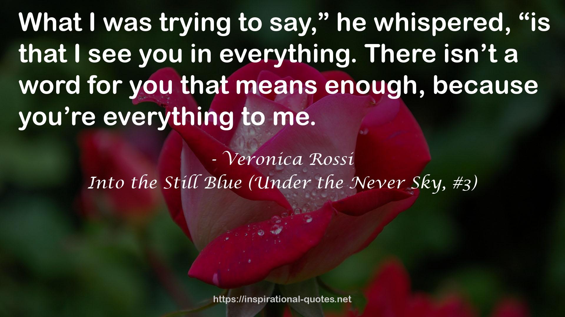 Into the Still Blue (Under the Never Sky, #3) QUOTES