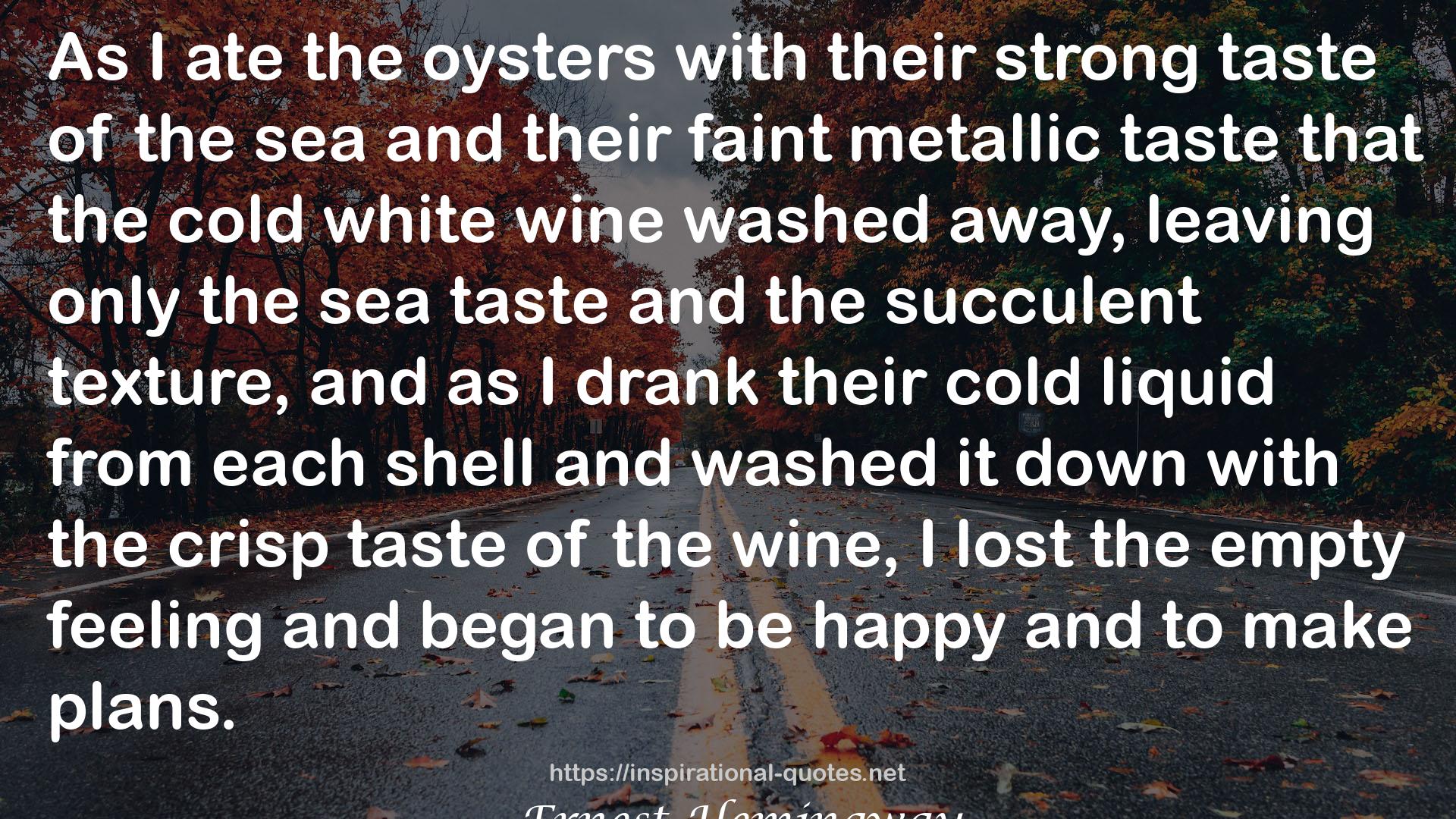 the oysters  QUOTES