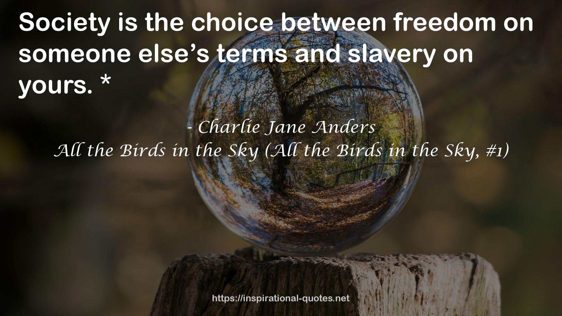 All the Birds in the Sky (All the Birds in the Sky, #1) QUOTES