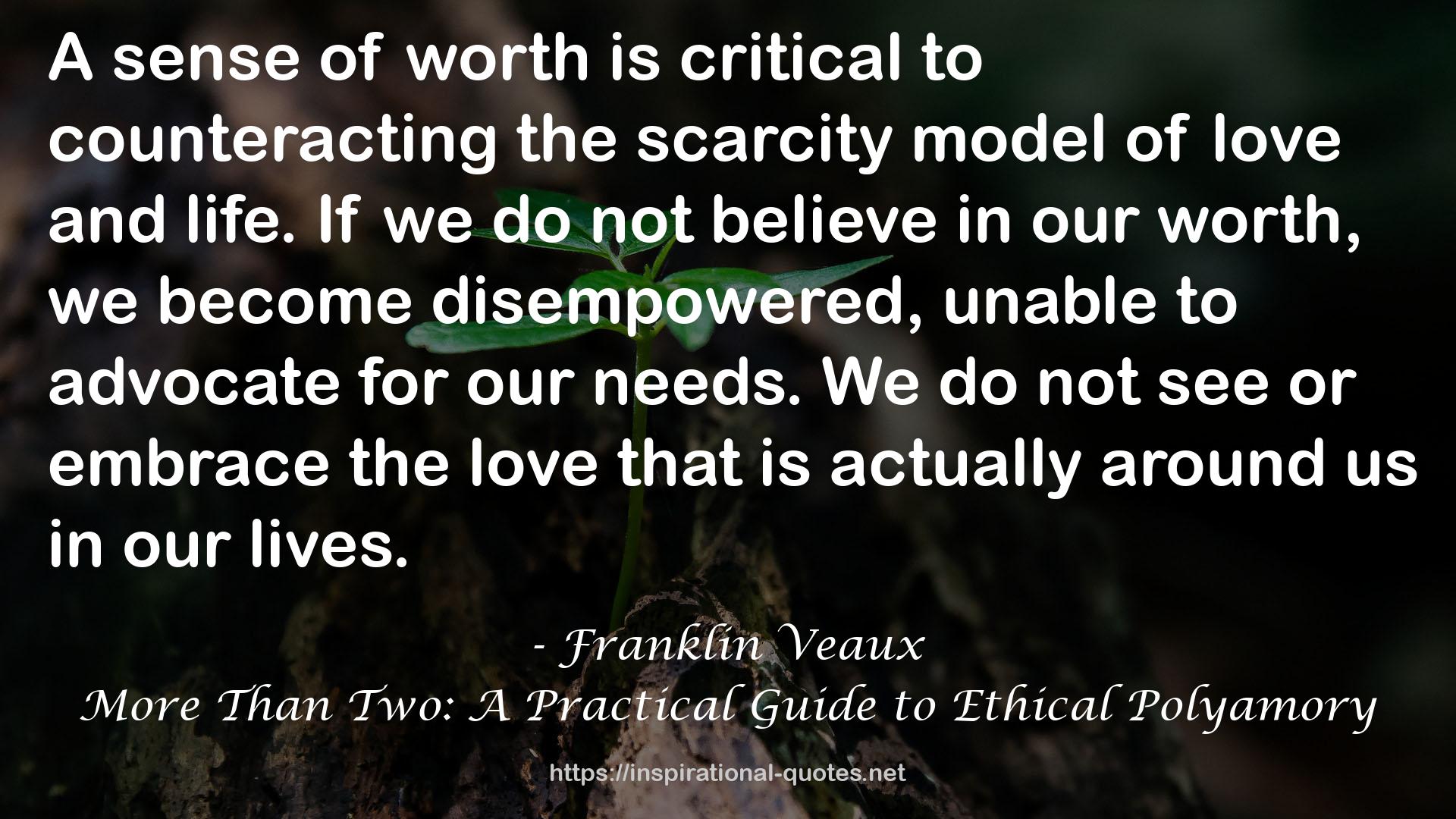 More Than Two: A Practical Guide to Ethical Polyamory QUOTES