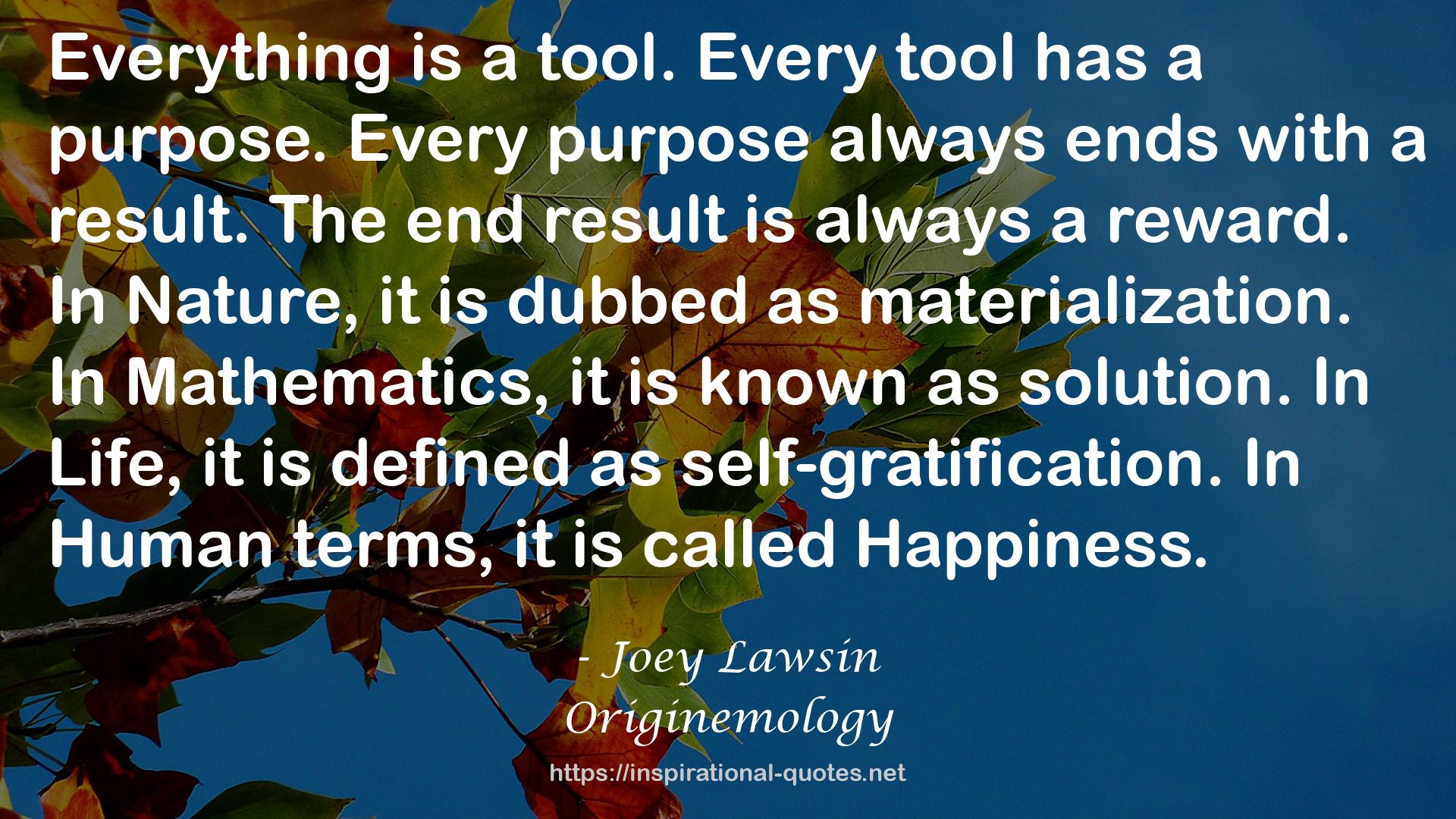 Originemology QUOTES