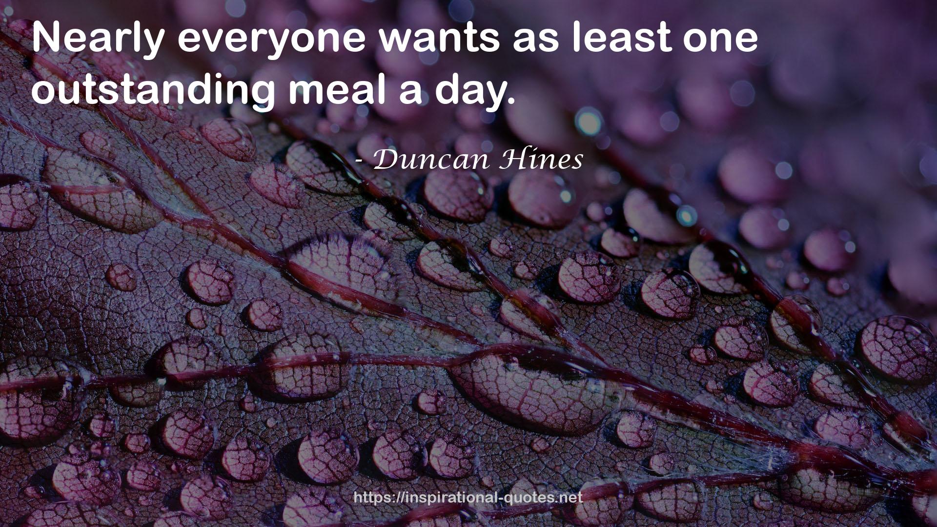 as least one outstanding meal  QUOTES
