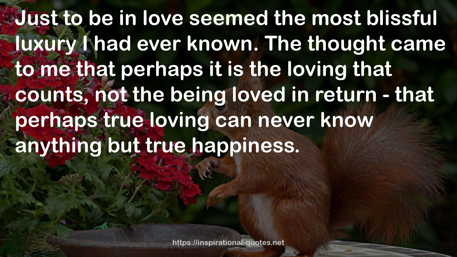 perhaps true loving  QUOTES