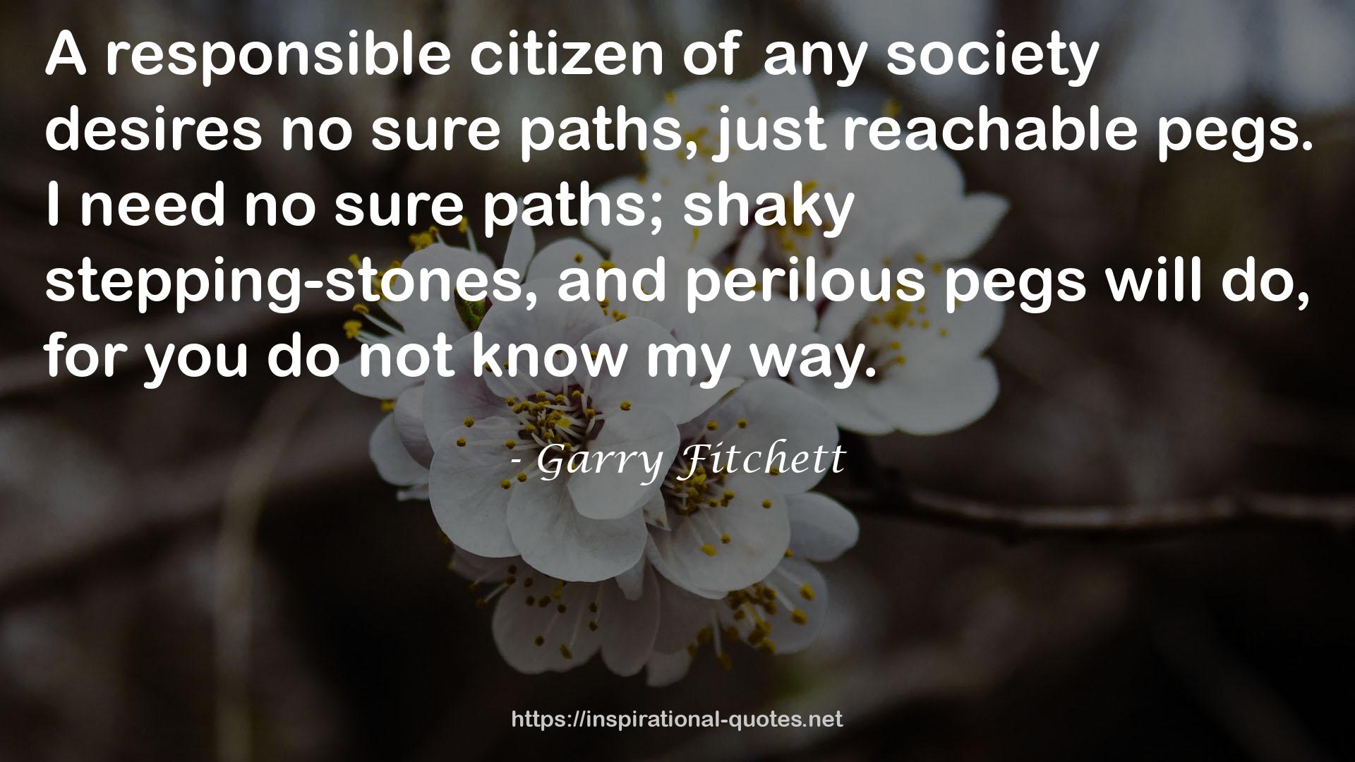 Garry Fitchett QUOTES