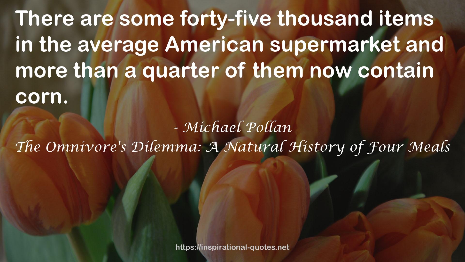 the average American supermarket  QUOTES