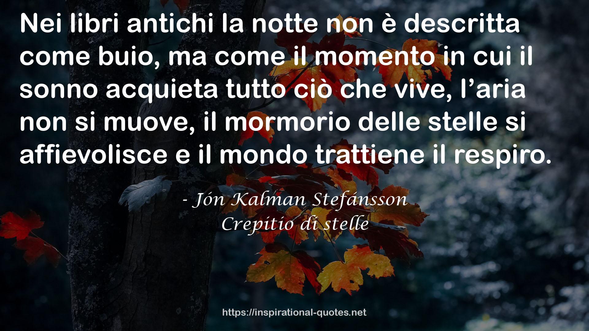 Crepitio di stelle QUOTES