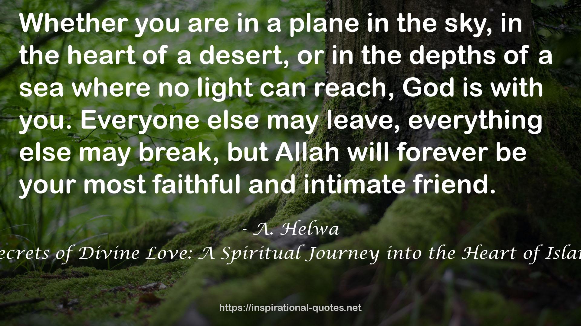 Secrets of Divine Love: A Spiritual Journey into the Heart of Islam QUOTES