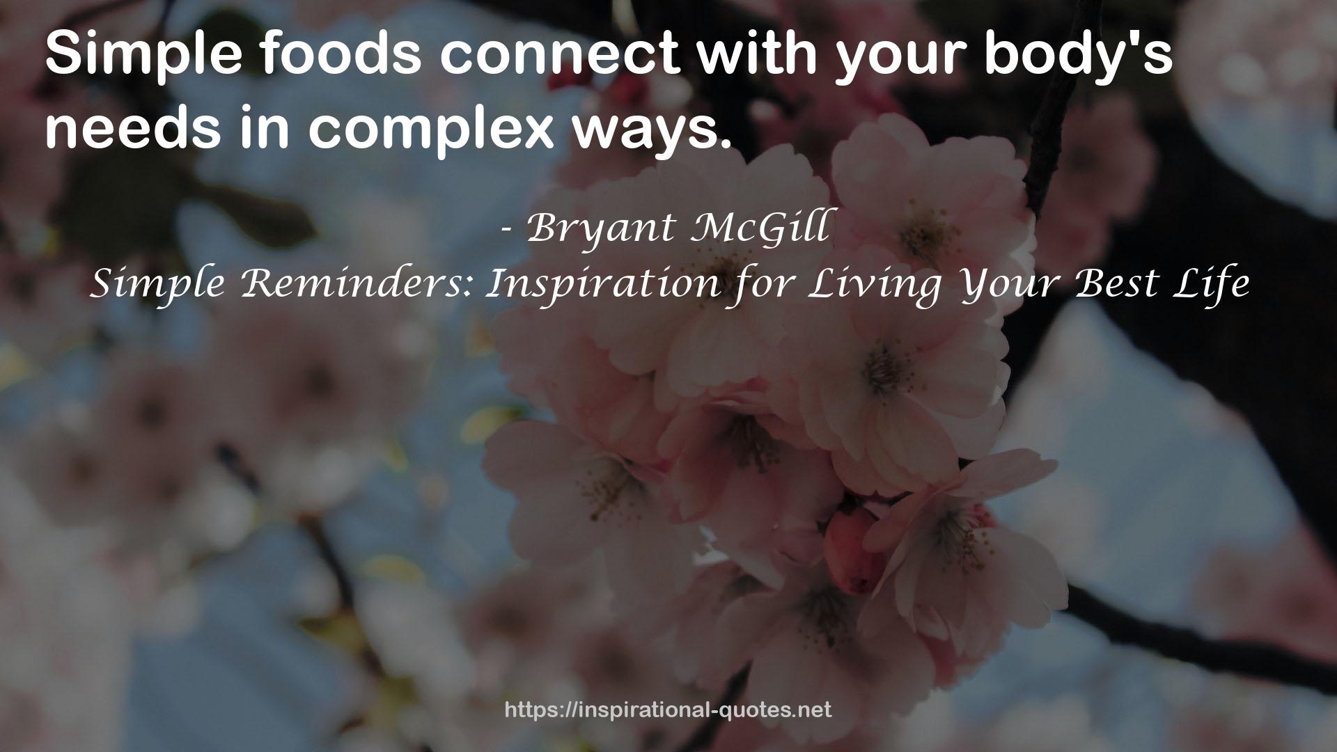 your body's needs  QUOTES