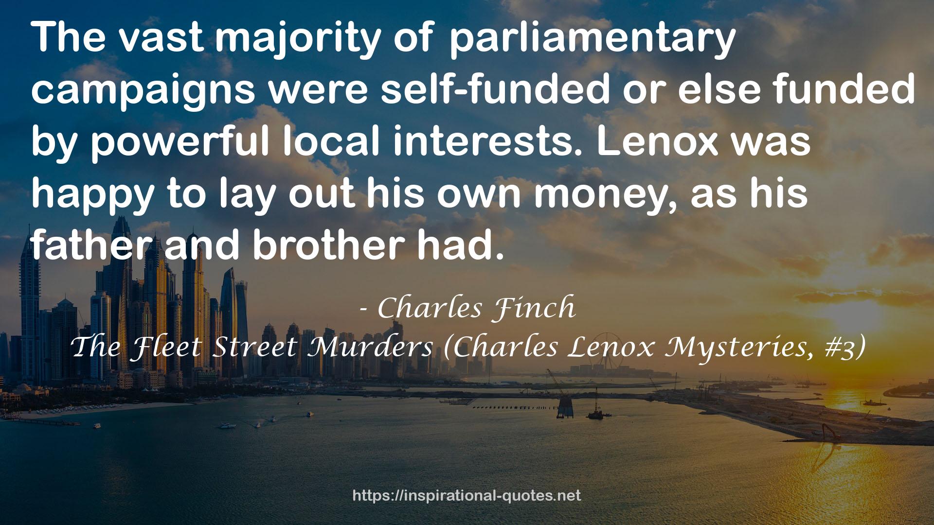 The Fleet Street Murders (Charles Lenox Mysteries, #3) QUOTES