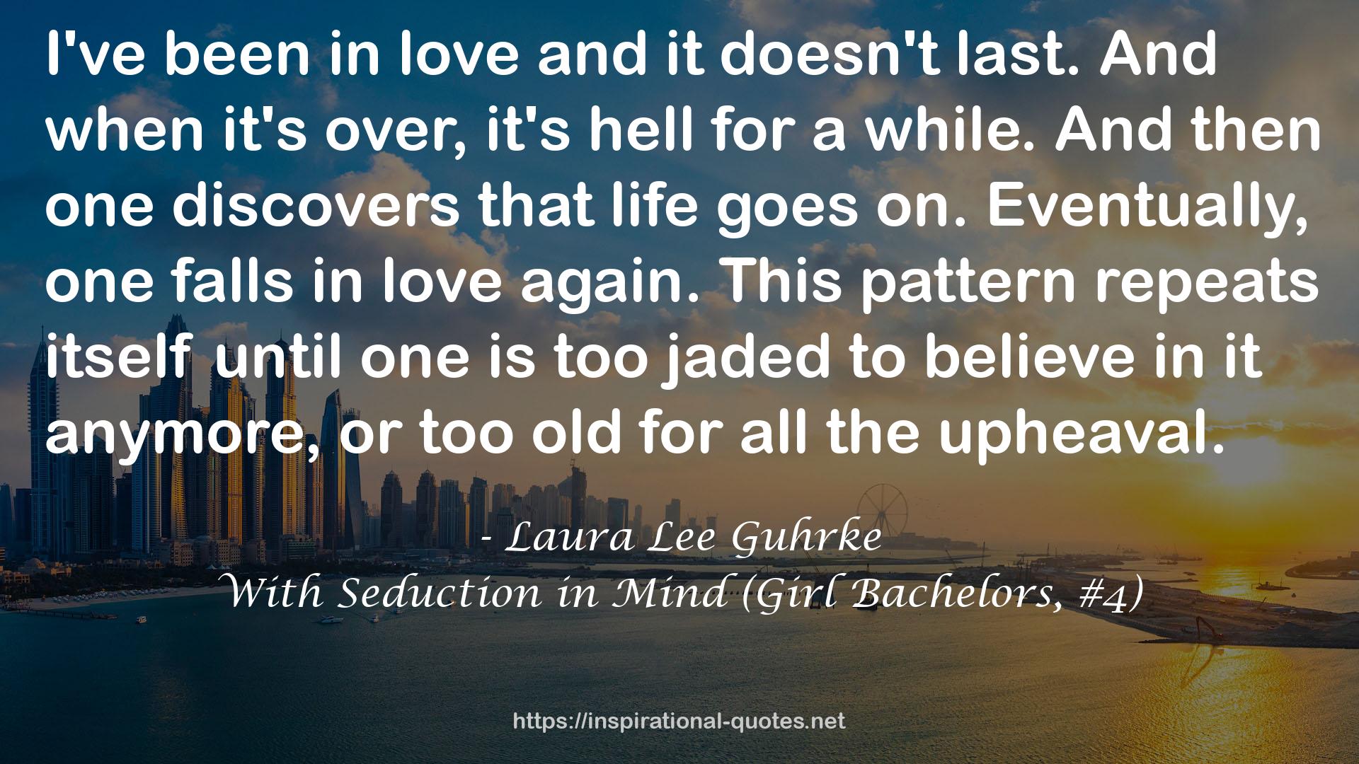 With Seduction in Mind (Girl Bachelors, #4) QUOTES