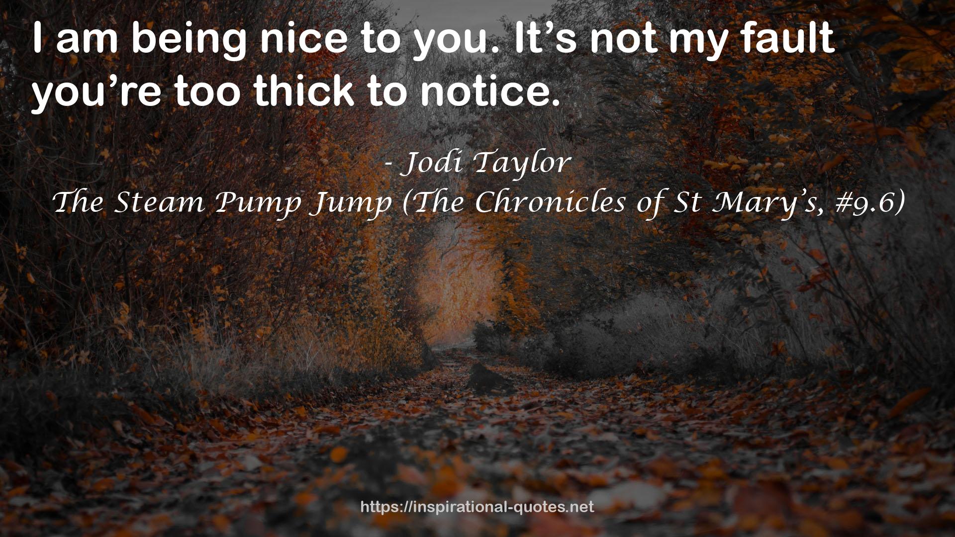 The Steam Pump Jump (The Chronicles of St Mary’s, #9.6) QUOTES