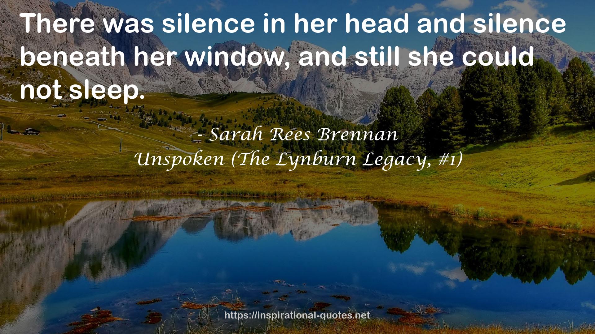 Unspoken (The Lynburn Legacy, #1) QUOTES