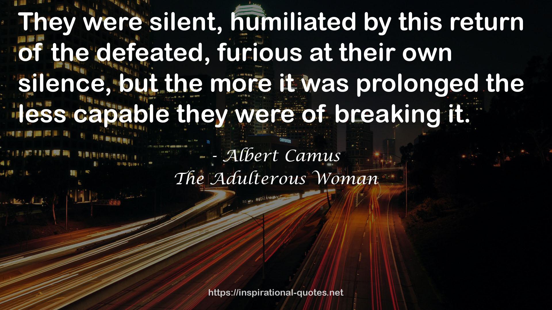 The Adulterous Woman QUOTES