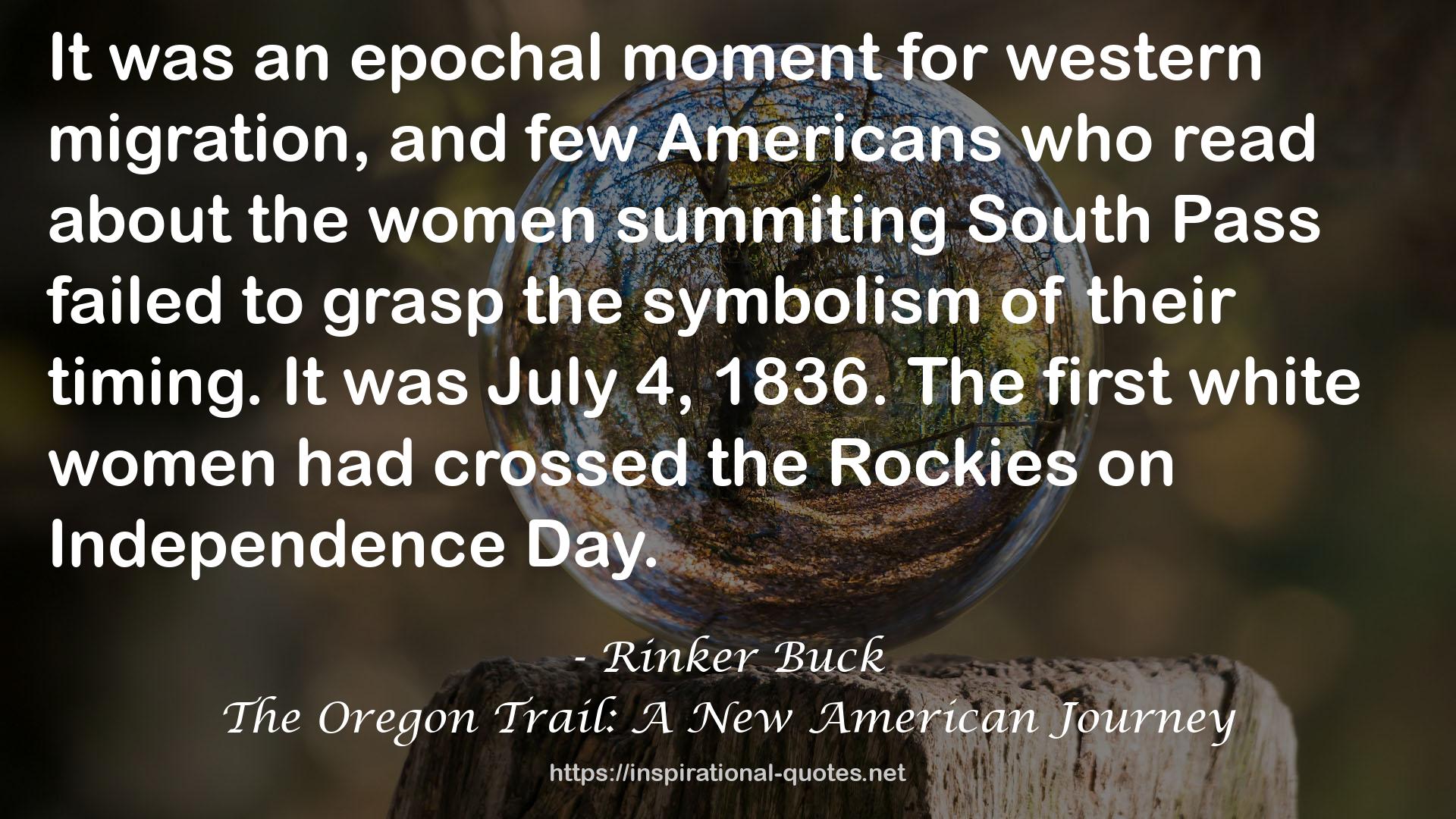 Rinker Buck QUOTES