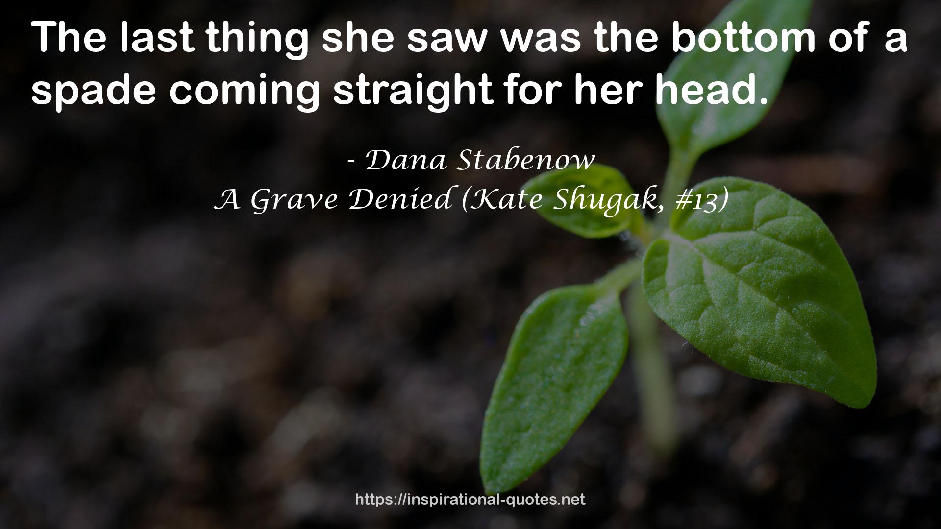 A Grave Denied (Kate Shugak, #13) QUOTES