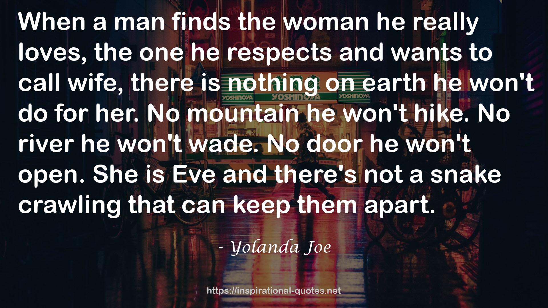 Yolanda Joe QUOTES